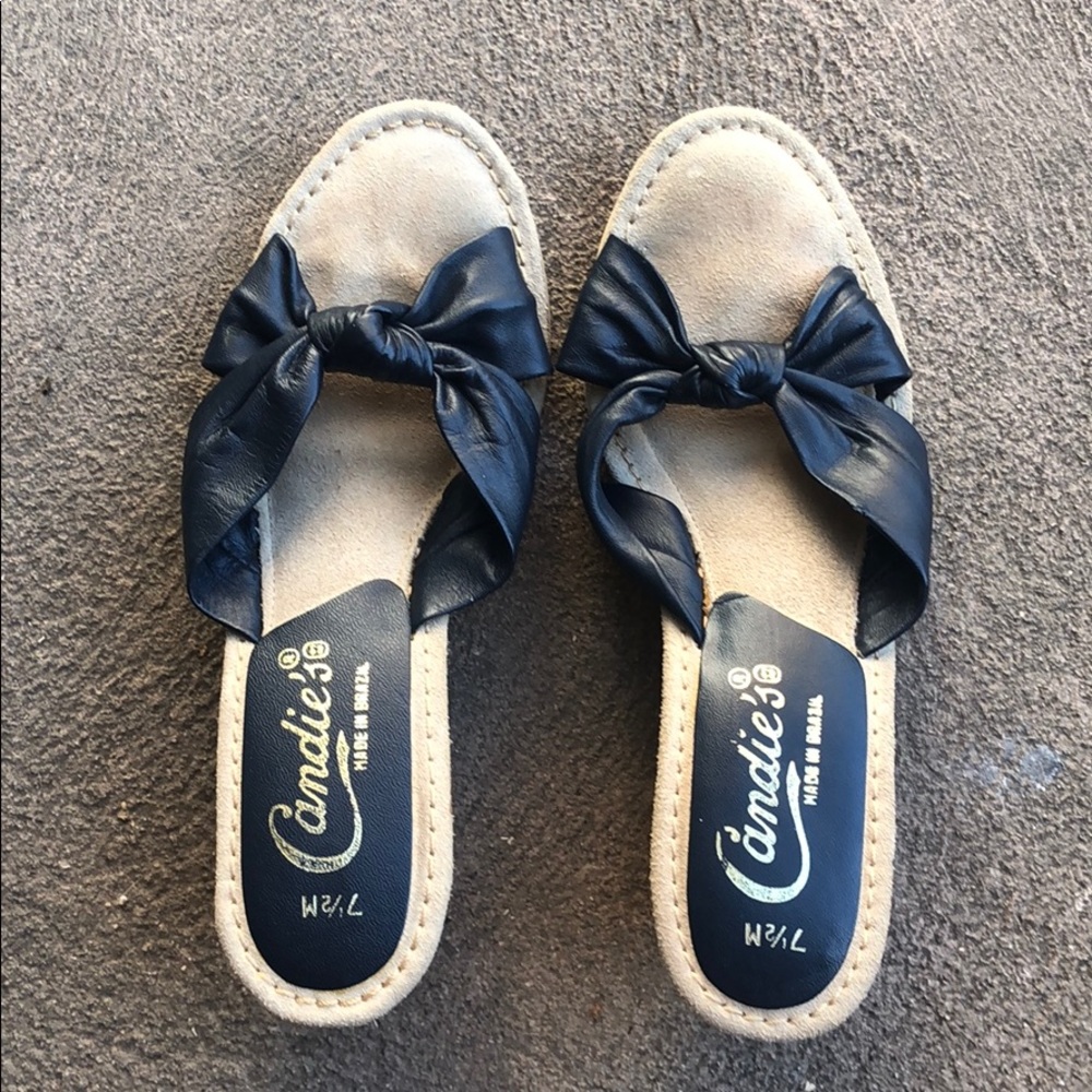 Vintage 80’s Candie’s heeled slides